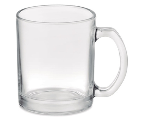 Стъклена чаша Blent, Ø8X9,5 CM, Сублимация, 300мл, Прозрачен