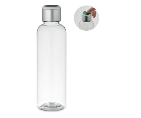 Бутилка за вода Blent, Tritan™, Сензор за напомняне за пиене на всеки час, 500мл, Прозрачен
