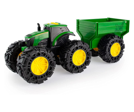 JOHN DEERE Monster Treads Трактор с Чудовищни гуми с Ремарке, 3г+, 47353