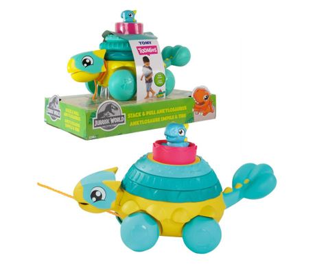 Tomy Toomies Jurassic World Напасни и Дръпни Анкилозавър, 12м+, E73410
