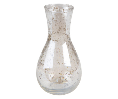 Prozorna steklena vaza za rože 8x15 cm