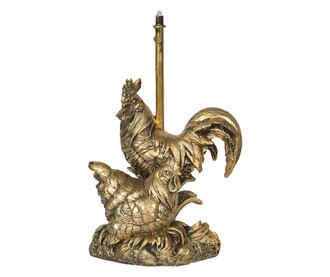 Arany polirezin kakas figurák LED-del 14x9x21 cm