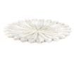 Tava decorativa polirasina alba aurie 20x1 cm