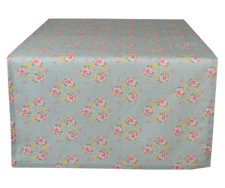 Többszínű pamut asztali futómű 50x140 cm