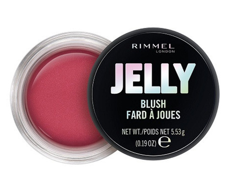 Jelly Blush, Rimmel London, Jelly Blush, 002 Чери Попър, 5.53 гр.