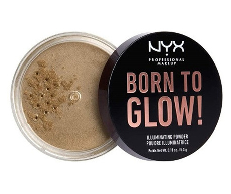 Осветителна пудра, NYX, Born To Glow, 02 Ultra Light Beam, 5,3 g