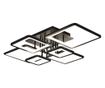 Lustra LED RFAN, Model K002-6 BK, Cu Telecomanda, 3 Tipuri De Lumina, Intensitate Reglabila, 228W, Negru