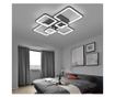 Lustra LED RFAN, Model K002-6 BK, Cu Telecomanda, 3 Tipuri De Lumina, Intensitate Reglabila, 228W, Negru