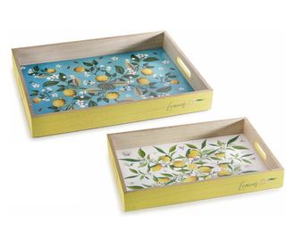 Set od 2 pladnja za ukrašavanje limuna 40x30x5 cm, 35x25x4,5 cm