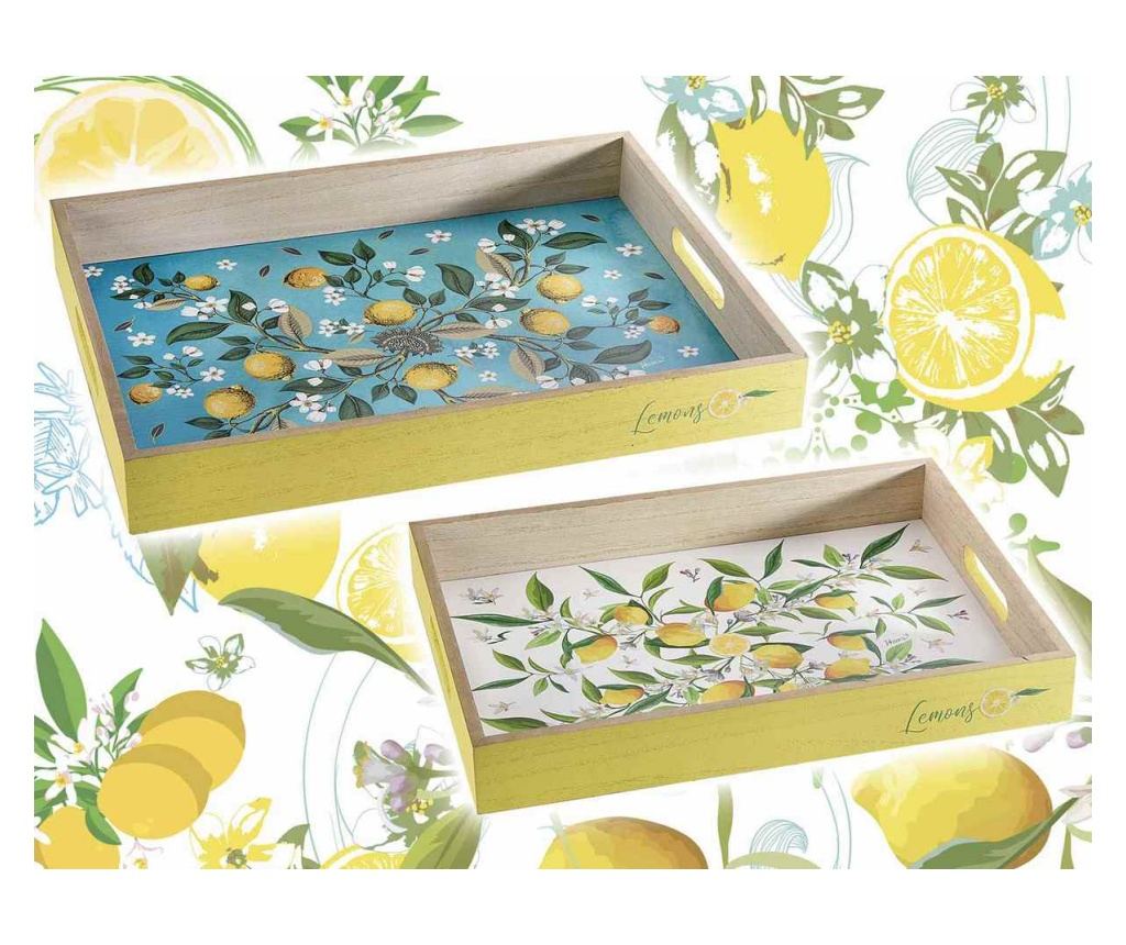 Set 2 tavi decor Lamai 40x30x5 cm, 35x25x4.5 cm - 3