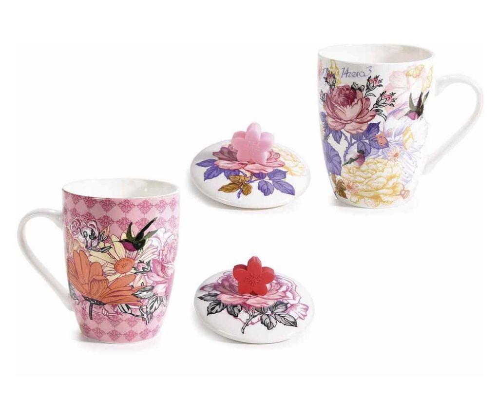 Set od 4 porculanske šalice 8x10,5 cm, 350 ml - 4