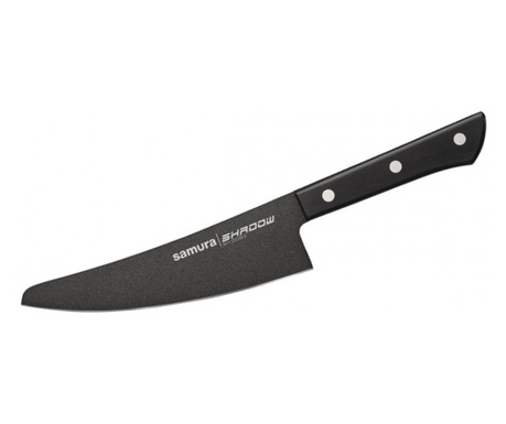 Кухненски нож, Sabura, Неръждаема стомана, Малък, 17,3 см, Черен