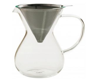 Infusor MPL cafea/ceai, sticla, infusor inox, 11x17 cm, 0.8 litri