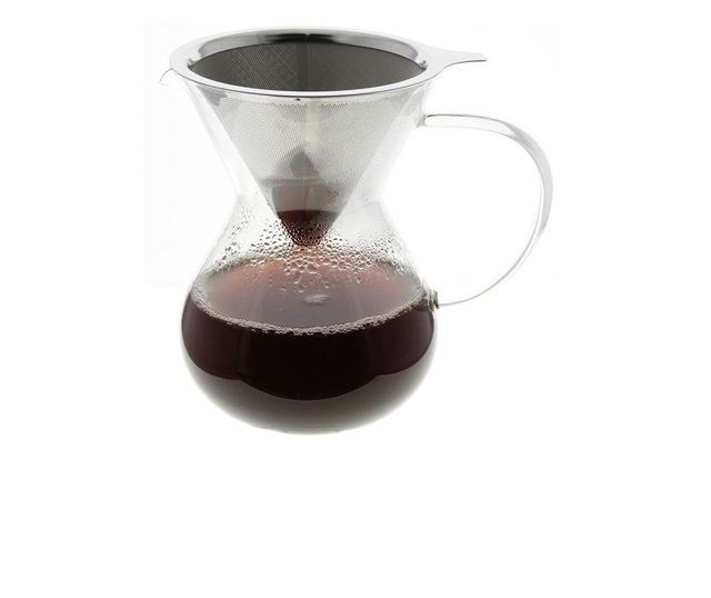 Infusor MPL cafea/ceai, sticla, infusor inox, 11x17 cm, 0.8 litri
