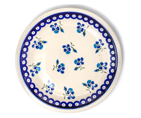 Farfurie intinsa, rotunda, Spring din ceramica smaltuita, pictata manual, 24,0 cm, Zaliano Spring