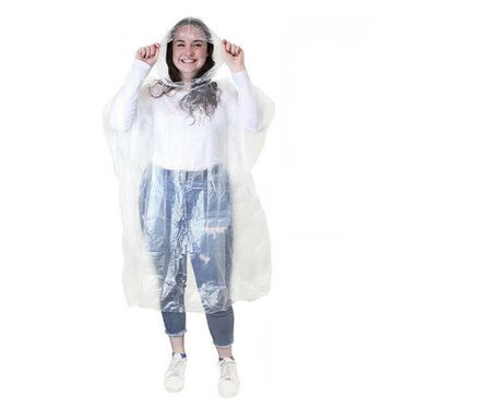 Esőkabát IdeallStore®, Poncho Ball, műanyag, egy méret, piros