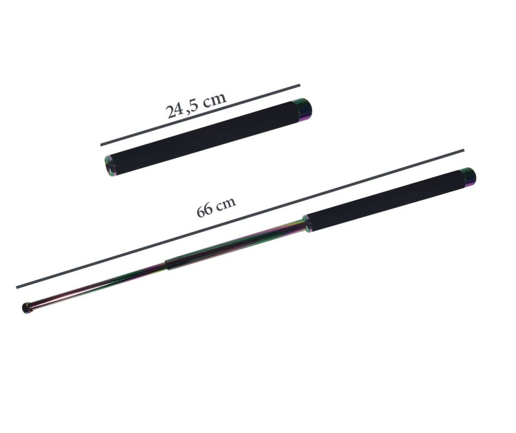 Set teleskopskih štapova 66 cm + srebrna kutija za lubanju - 5