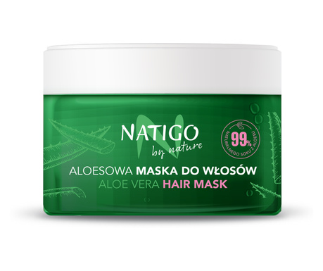 NATIGO BY NATURE - Masca pentru par cu aloe vera ALOE LINE 99% natural ingredients, 200ml