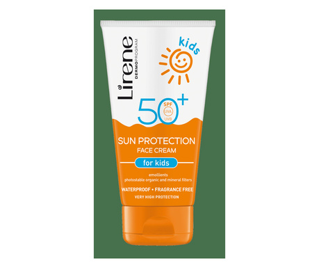 LIRENE SUN - Crema de fata pentru copii, cu factor ridicat de protectie solara SPF 50, 50ml