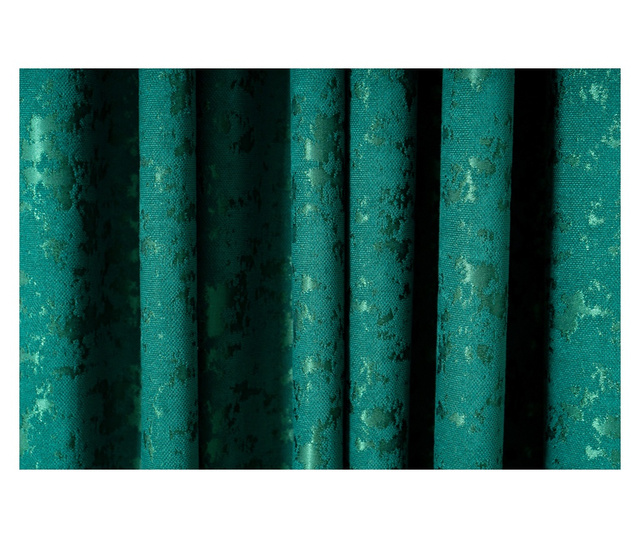 2 félig átlátszatlan függönyből álló készlet, zöld, DolceSara034, rejansával, 200x250