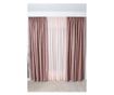 Set de 2 draperii semiopace,roz,DolceSara040,cu rejansa,400x250 thumbnail 1