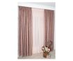 Set de 2 draperii semiopace,roz,DolceSara040,cu rejansa,400x250 thumbnail 2