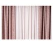 Set de 2 draperii semiopace,roz,DolceSara040,cu rejansa,400x250 thumbnail 3