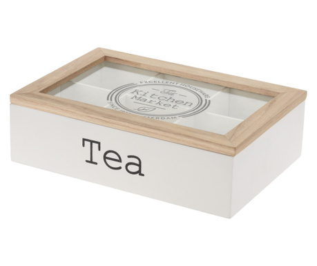Cutie pentru plicuri ceai, Tea, 6 compartimente