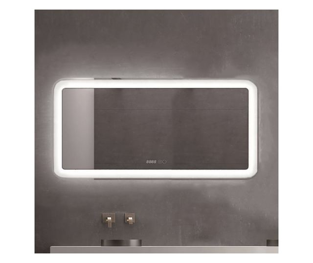 Oglinda Baie Sistem Iluminare Led Ip44 100x70cm D4230 Dezaburire