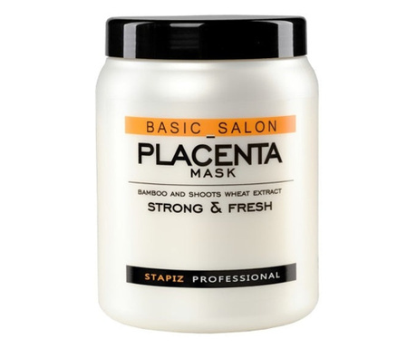 BASIC SALON - Masca par PLACENTA (bambus) - hranitoare, 1000ml