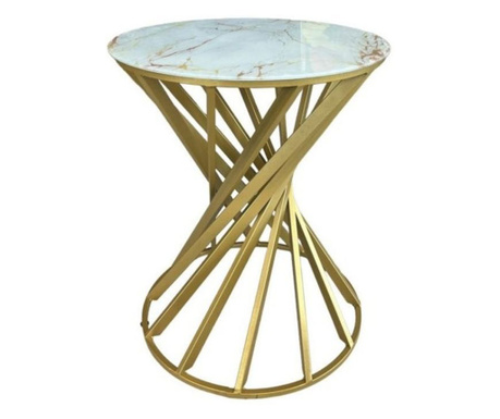 Stol zlatne boje 41x50h cm
