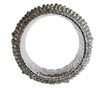 4 szalvétatartóból álló készlet, gyűrű, gyöngyök, ezüst, 4x3 cm
