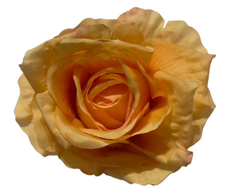 Bross rózsa, Kézzel készített, Nyilatkozat, 3 az 1-ben, Clips haj és míder virág, 3D virág, Textil, Fém 12x12x10 cm, Corai
