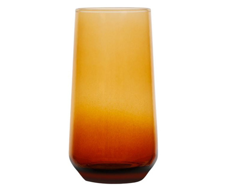 Стъклена чаша, Стъкло, 8х14,5 см, 470 мл, Кафяв