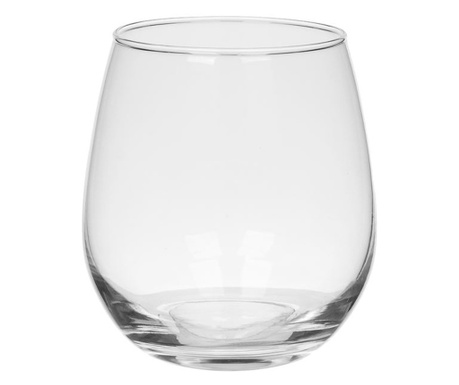 Стъклена чаша, Стъкло, 5,5х10,5см, 480 мл, Прозрачен
