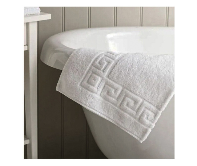 Quasar & Co. 3 darabos fürdőlepedő szett, 50 x 90 cm, 600 g/m², szállodai minőség, 100% pamut, fehér