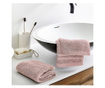 Prosop baie pentru corp Quasar & Co.®., model Byrk, 70 x 140 cm, 500 g/mp, 100% bumbac, roz pudrat