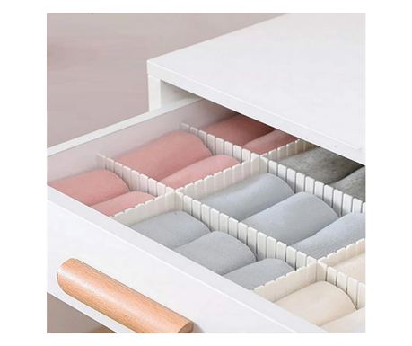 Set od 4 kom. Organizator pregrada za ladice, dimenzije 47 x 7 cm
