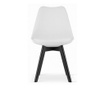 Skandináv stílusú szék, Mercaton, Mark, PP, fa, fehér és fekete, 49x55.5x82.5 cm, 49x55.5x82.5 cm