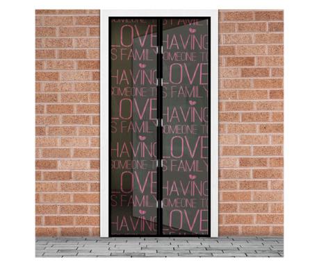 Завеса за врати с магнитно затваряне, 100 x 210 cm - "Любов"
