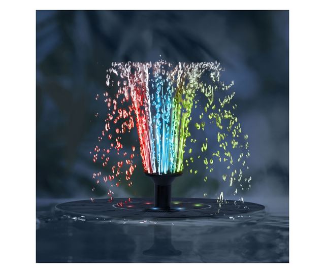 Соларна творба - с батерия, 6 RGB светодиода