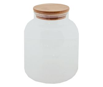 Σετ 4 γυάλινα βάζα 12x15 cm, 1200 ml