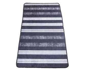 Covor Kino Barcode, 60x100cm, poliester 100%, 6 mm, 800 g/mp, antialunecare, dos PVC cu puncte, linii