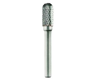 Freza din carbura de tungsten forma C - cilindrica cu cap rotunjit, tais dublu (incrucisat) 20 d2 6 L 70 l2 25 Tivoly