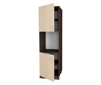 Coloana Modulara de bucatarie Sani Modest Loc pentru Cuptor 60x57x214 cm Wenge si Stejar sonoma