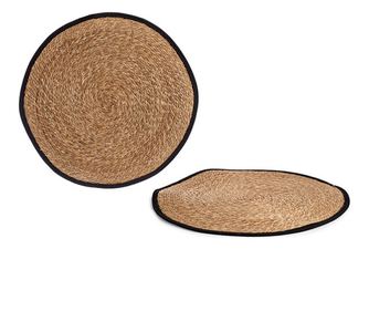 Covor Brown Black Fibre naturale (Ø 80 cm)