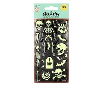 Set stickere Glowing Skeletons 17 bucati