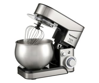 Mixer planetar Techwood TRO-1050, 1000W, 5 litri, 6 viteze, Pulse, 3 accesorii, Inox