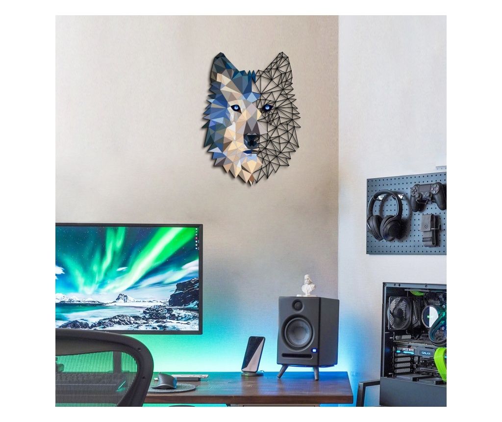 Διακοσμητικό τοίχου από μέταλλο Metal Wolf Wall Art - APT721 