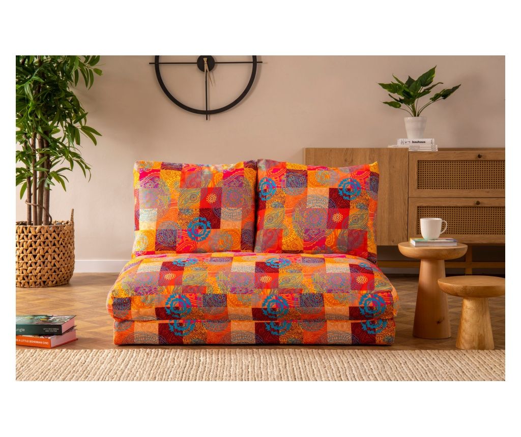 Sofa Bed, Multicolor, Taida - Patchwork
